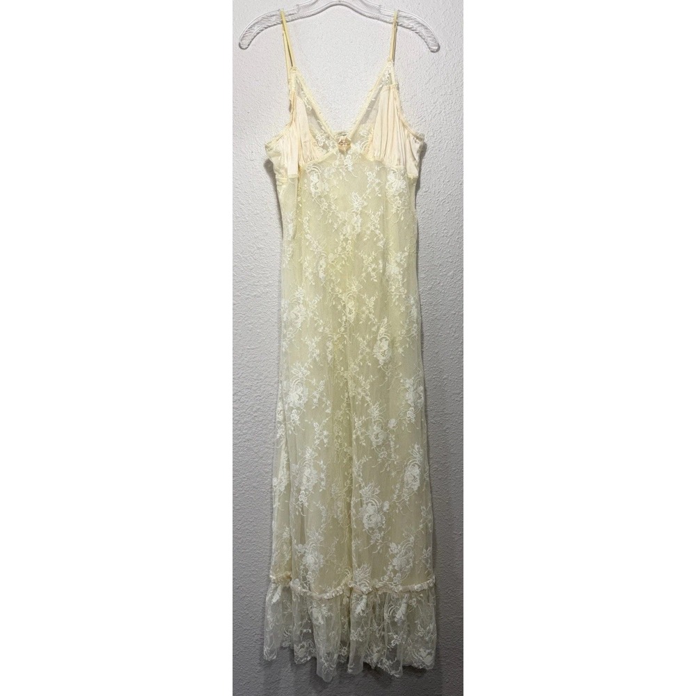 Claire Pettibone Lace Slip Sheer Full Xl Vintage Dainty Chic Victorian Feminine